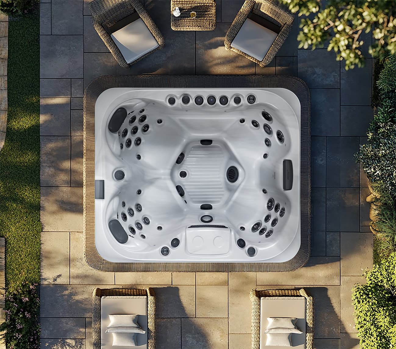 Capri hot tub by Platinum Spas