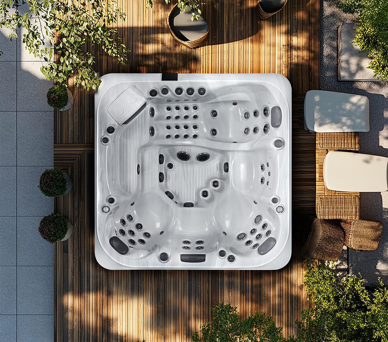 Portofino hot tub by Platinum Spas
