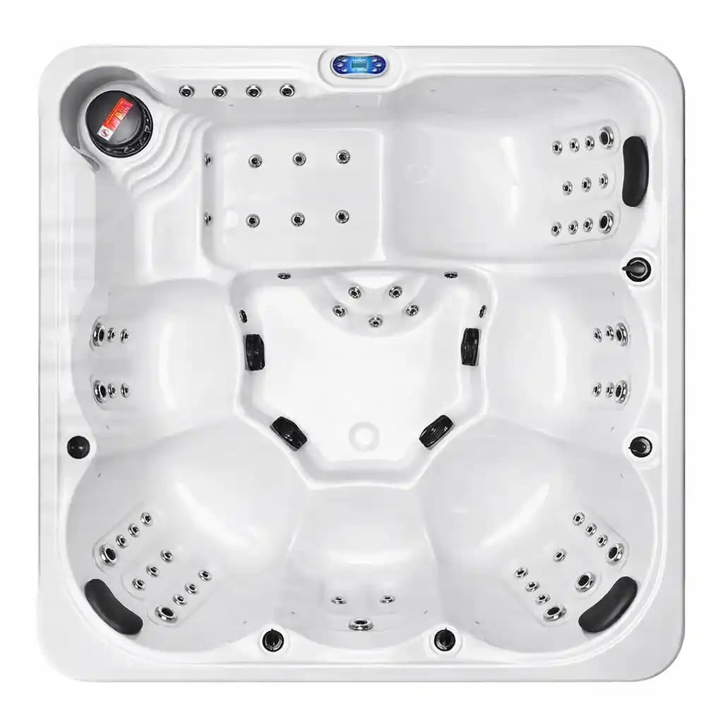 Malibu V hot tub by Blue Whale Spa