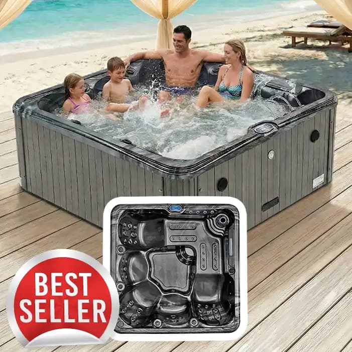 Shoreline Bay V hot tub by Blue Whale Spa
