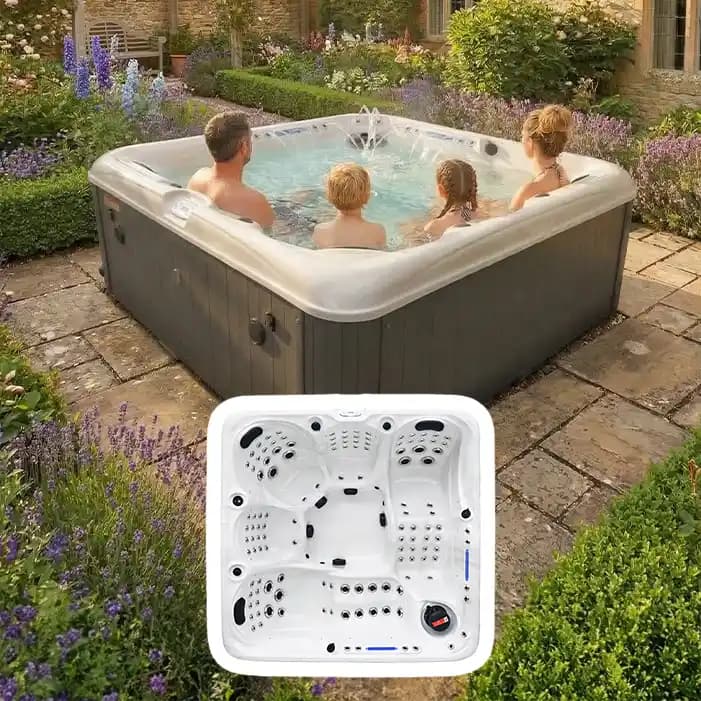 Paradise Bay hot tub by Blue Whale Spa