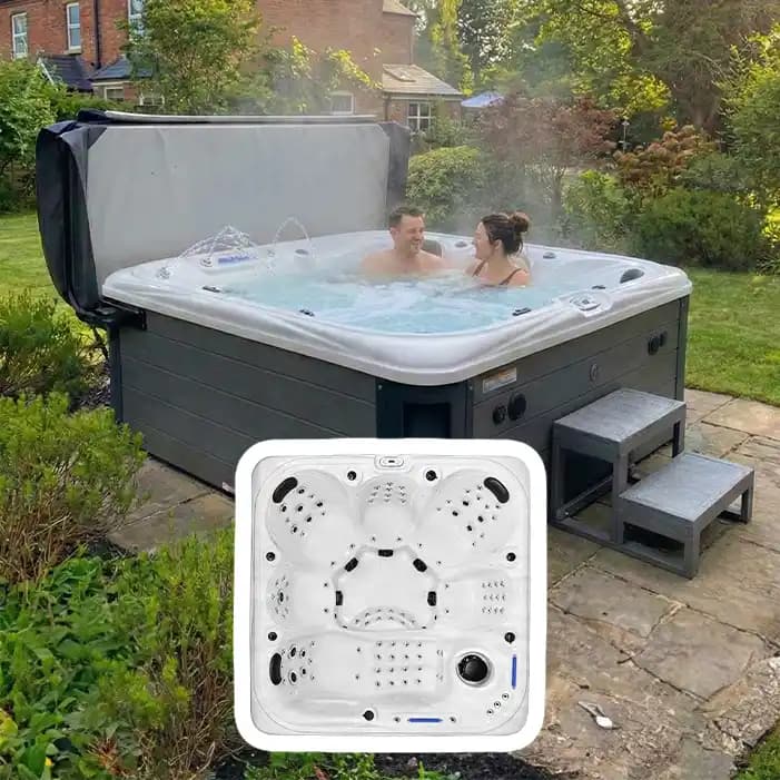 Santa Barbara Quattro Max hot tub by Blue Whale Spa