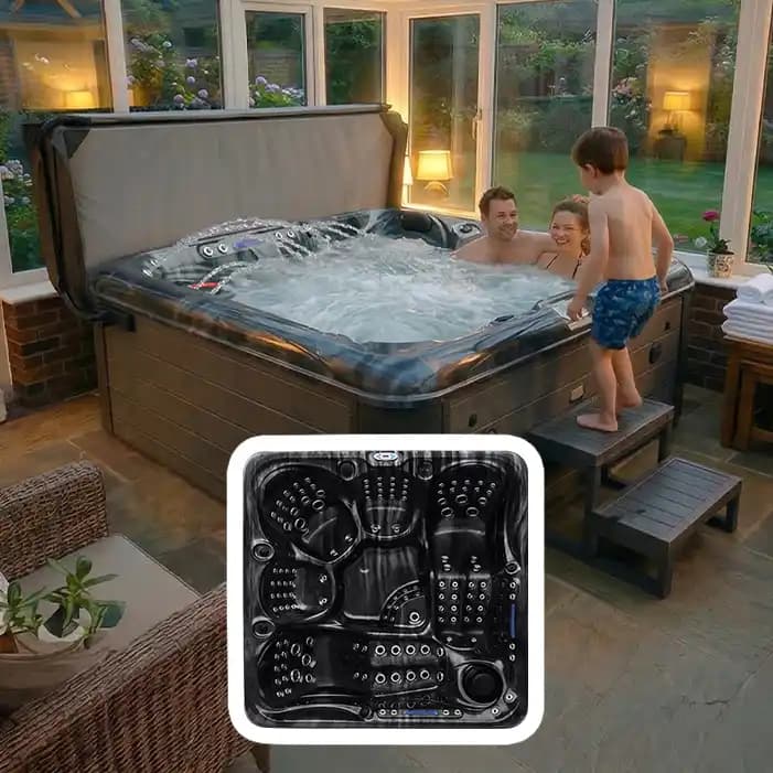 Sierra Bay II hot tub by Blue Whale Spa