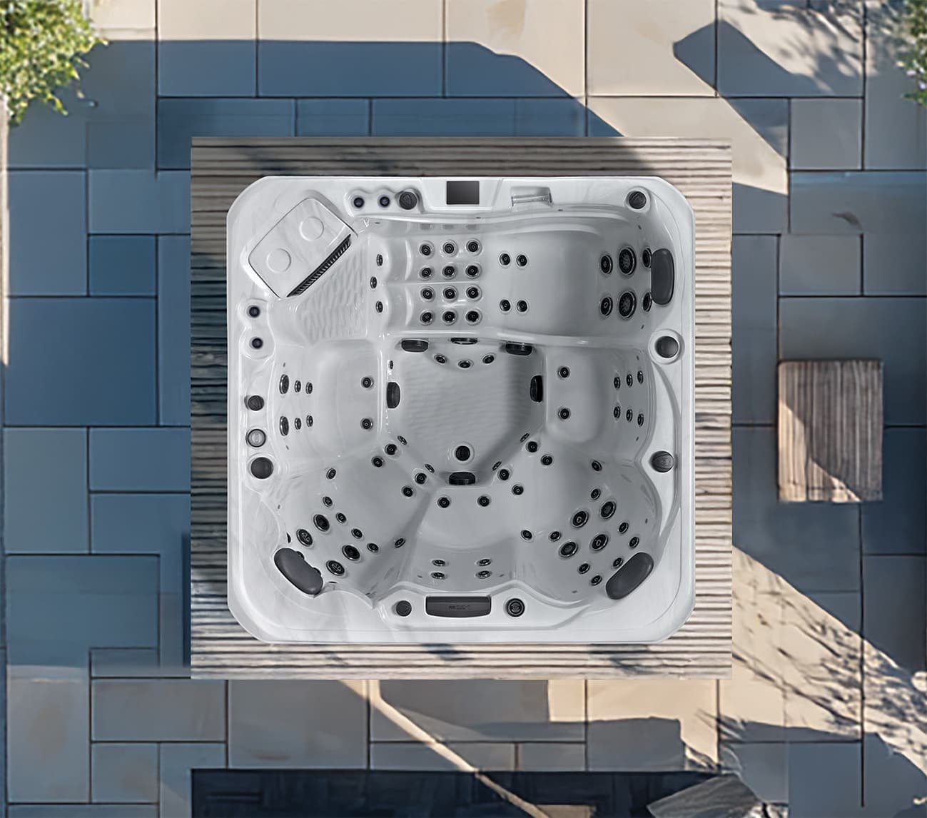 Infinity hot tub by Platinum Spas